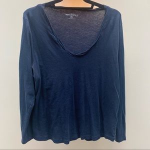 J. Crew navy blue long sleeve // Sz XXL